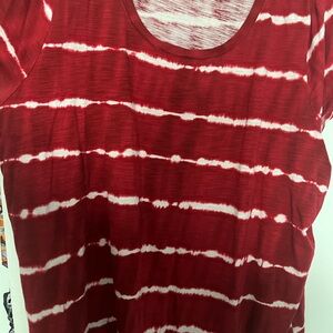 Belle Beach by Kim Gravel Tie-Dye Stripe Knit Top - 4X